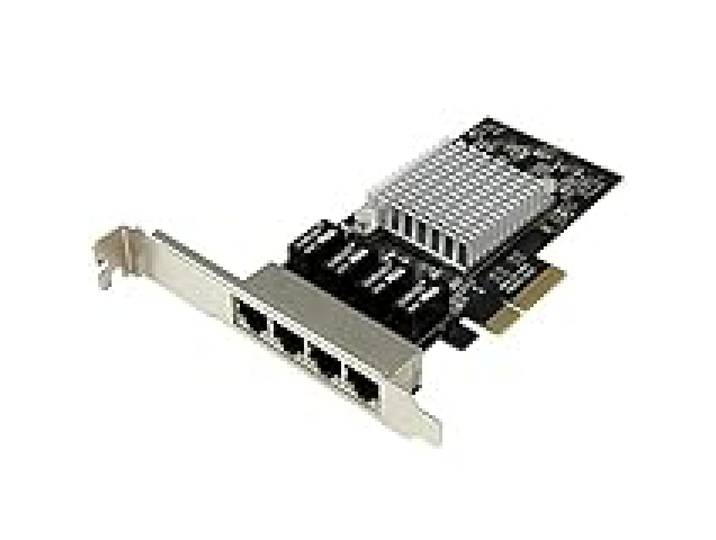 StarTech.com Carte réseau PCI Express à 4 ports Gigabit Ethernet avec chipset Intel I350-AM4 - Adaptateur NIC PCIe GbE (ST4000SPEXI)