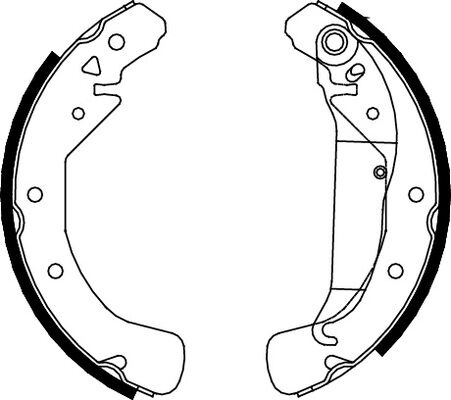 Triscan Bremsbackensatz 8100 24589 Für Opel Chevrolet Vaughall