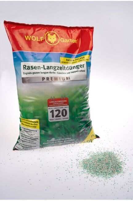 Engrais à long terme pour pelouse Wolf-Garten Premium LE 450 (3830045)