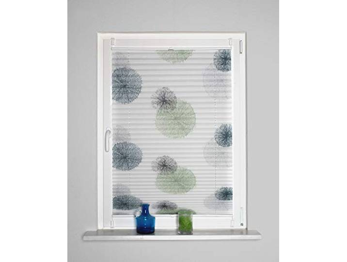 Home Fashion UP & Down Plissee Rawlins\, Bleu\, Vert\, 130 x 100 cm\, 15