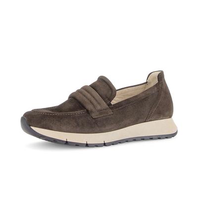 Slipper GABOR "Slipper", Damen, Gr. 39, braun, Schuhe Slipper