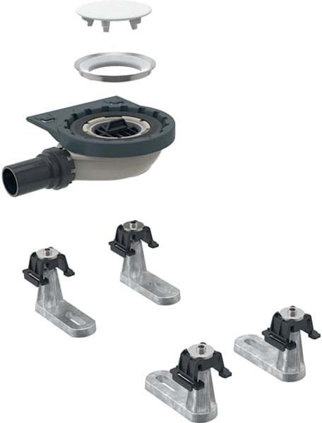 Geberit Setaplano bonde de receveur de douche 154020001 pour receveur de douche, 4 pieds, 50 mm