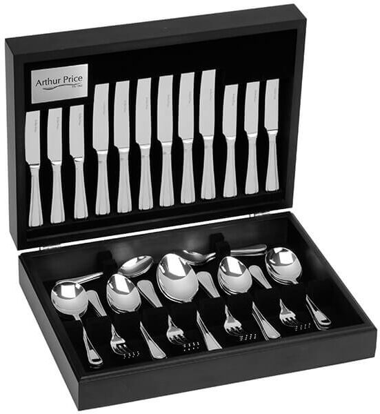 Arthur Price Classic Bead 88 Piece Cutlery Canteen FREE Extra 12 Tea Spoons