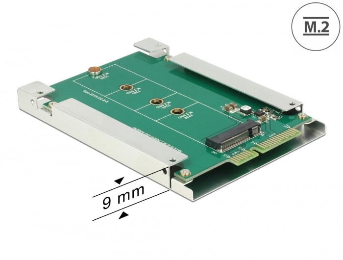 Delock 2.5" Konverter SATA 22 Pin zu M.2 NGFF