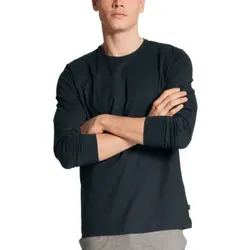 Calida Remix Basic Shirt Long Sleeve Dunkelblau Baumwolle Medium Herren