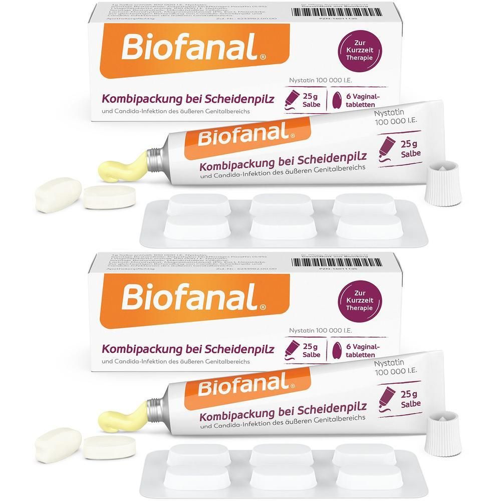 Biofanal Kombipackung b.Scheidenpilz Vagtab.+Salbe 2x 2x1 P