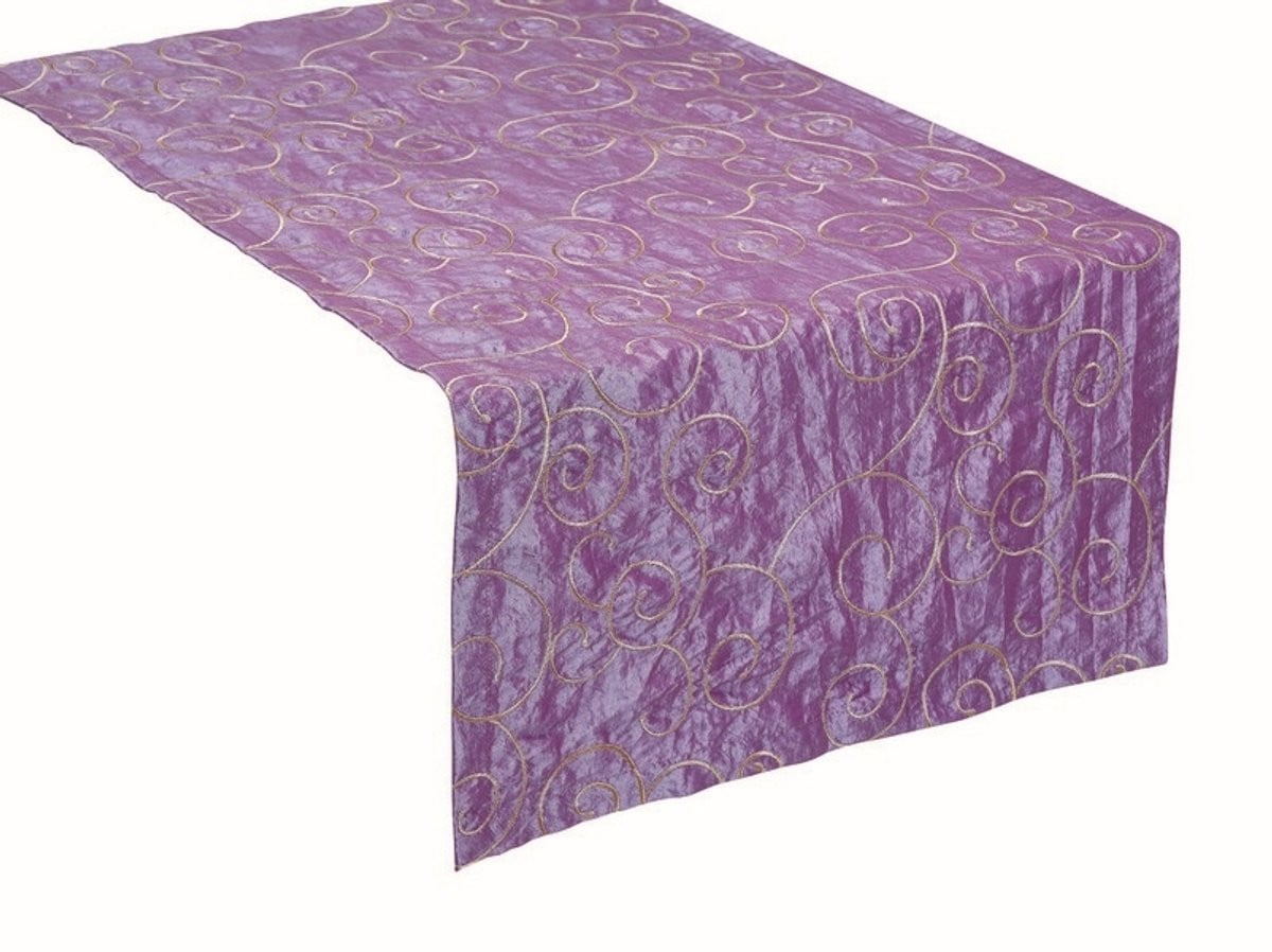2LIF Tafelloper Florence Lila 43 x 240 cm