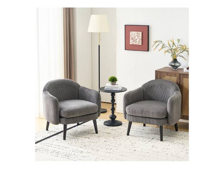 Bonnlo Sessel ERGONOMISCHE FORMGEBUNG,belastbar bis 113 kg, Feincord, Khaki (1-St), ERGONOMISCHE FORMGEBUNG