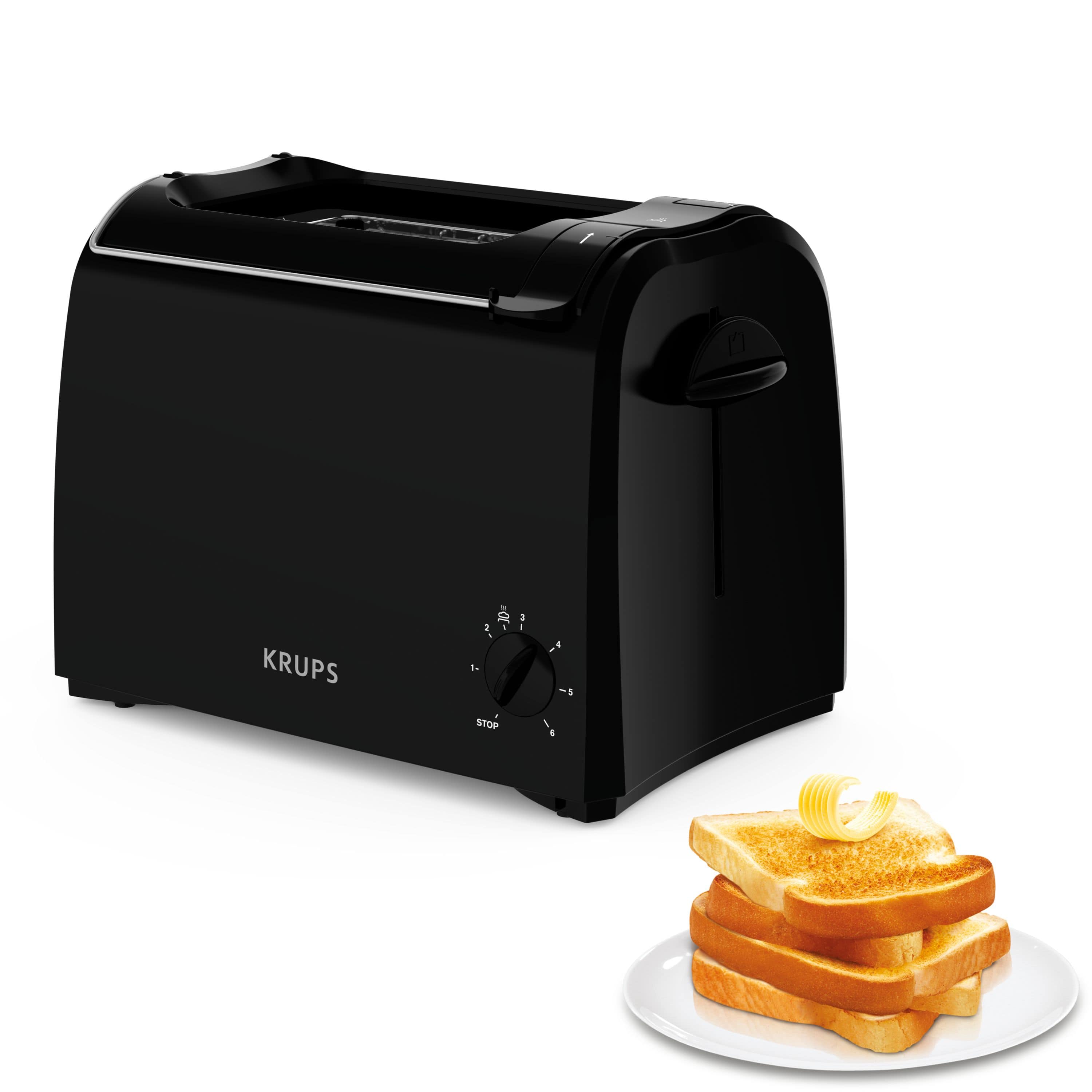 Krups KH1518 ProAroma 850 W 2 Scheibe(n) 6 Stufen (Schwarz) KH151810