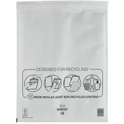 Sealed Air, Versandtasche + Luftpolstertasche, Luftpolster-Versandtaschen K/7 ohne Fenster Weiss (50 Stk.)
