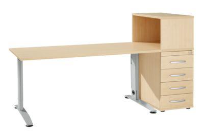 Schäfer Shop Select Büromöbelset LOGIN 2-teilig, Schreibtisch B 1600 mm