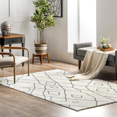 Nuloom Sammie SuperiorWash Abstract Boho Machine Washable Shag Area Rug