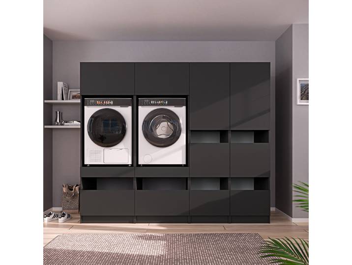 HWR Smart Kombi K 236 x 200 x 68cm Grau/Anthrazit