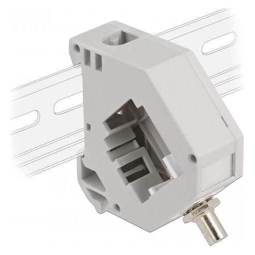 Delock Hutschienenadapter mit Keystone ST Simplex Buchse zu ST Simplex Buchse (87196)