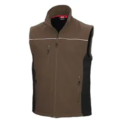 Softshellweste "MOTION TEX LIGHT" - S - braun