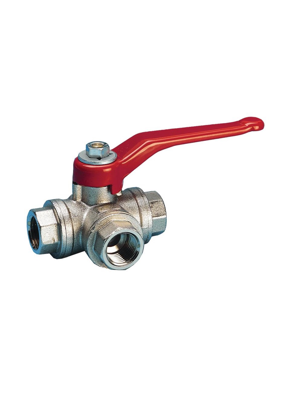 Pettinaroli Three way fullway ball valve 82% flow "t" port ball 1/2