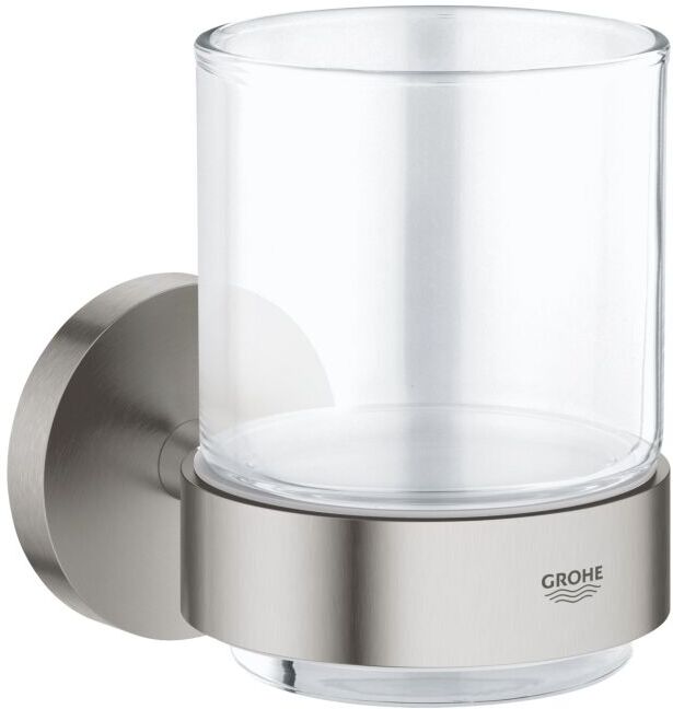 Grohe Start Glas mit Halter 41194DC0 Supersteel