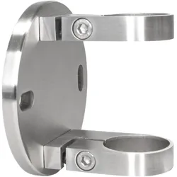 PRIOstahl Wandanker für Rundrohre Ø 42,4mm Pfostenhalter Rohrhalter Geländer aus Edelstahl V2A
