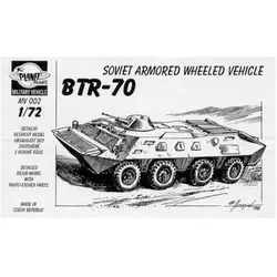 Planet Models BTR-70 Arm. Vehicle, 4 Achser 18 Resin, Fotoätzteile.
