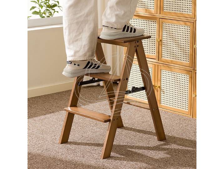 Tabouret d'échelle pliable épaissi multifonctionnel, portable, pour cuisine et bar, petit banc