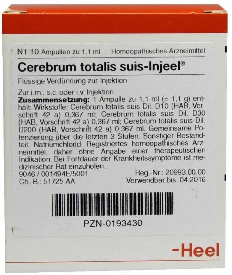 Cerebrum Totalis suis Injeel Ampullen