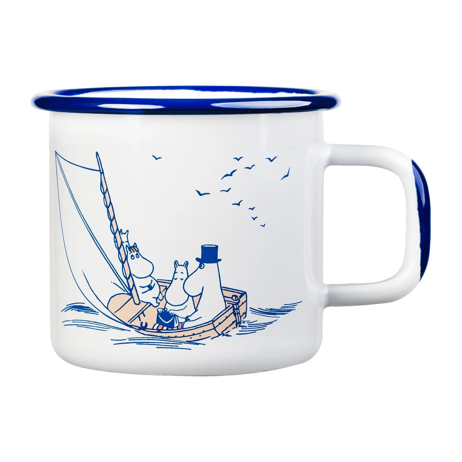 Muurla Moomin geëmailleerde mok Sailors 37 cl
