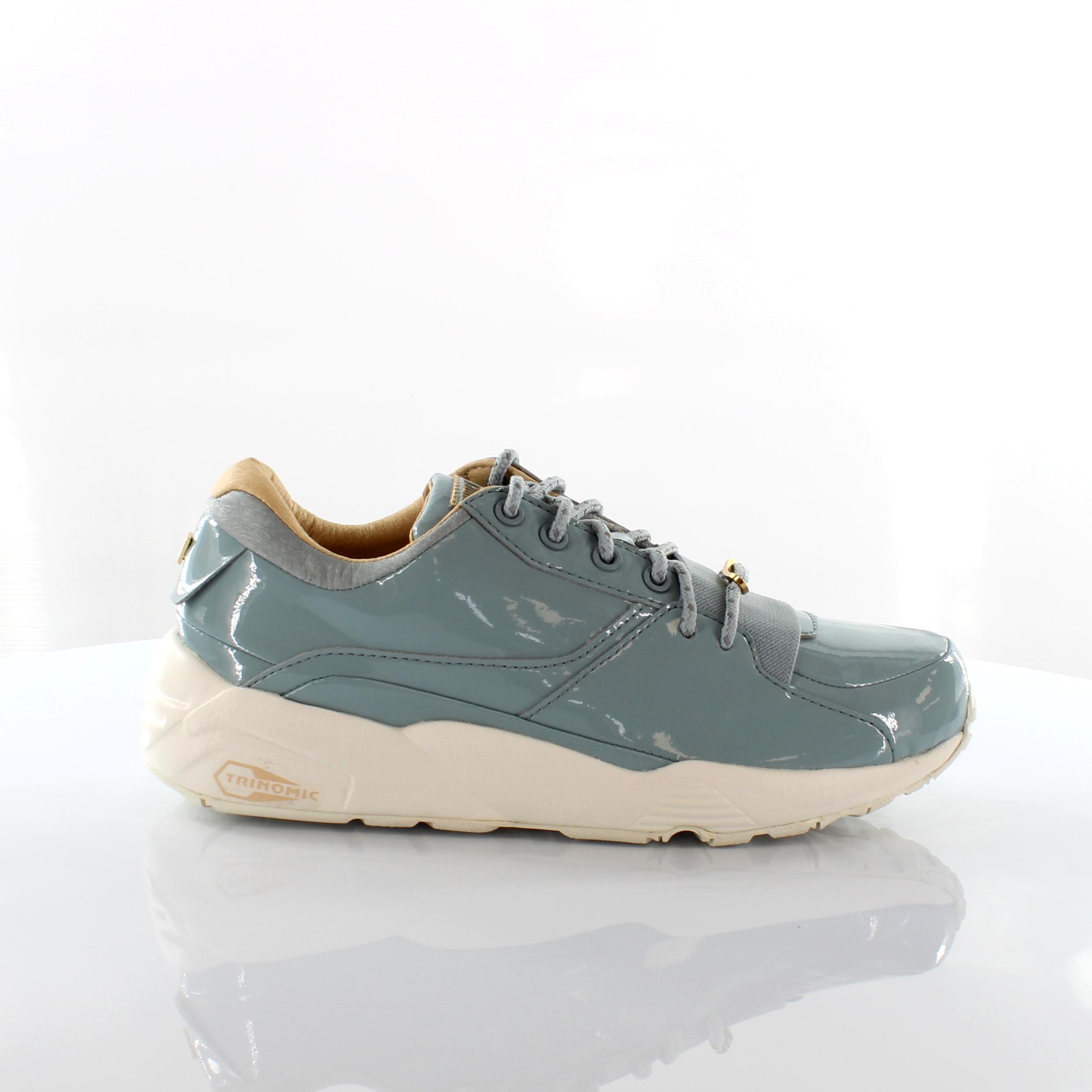 Puma R698 Damesschoenen Patent Nude Blauw Leer 362274 02