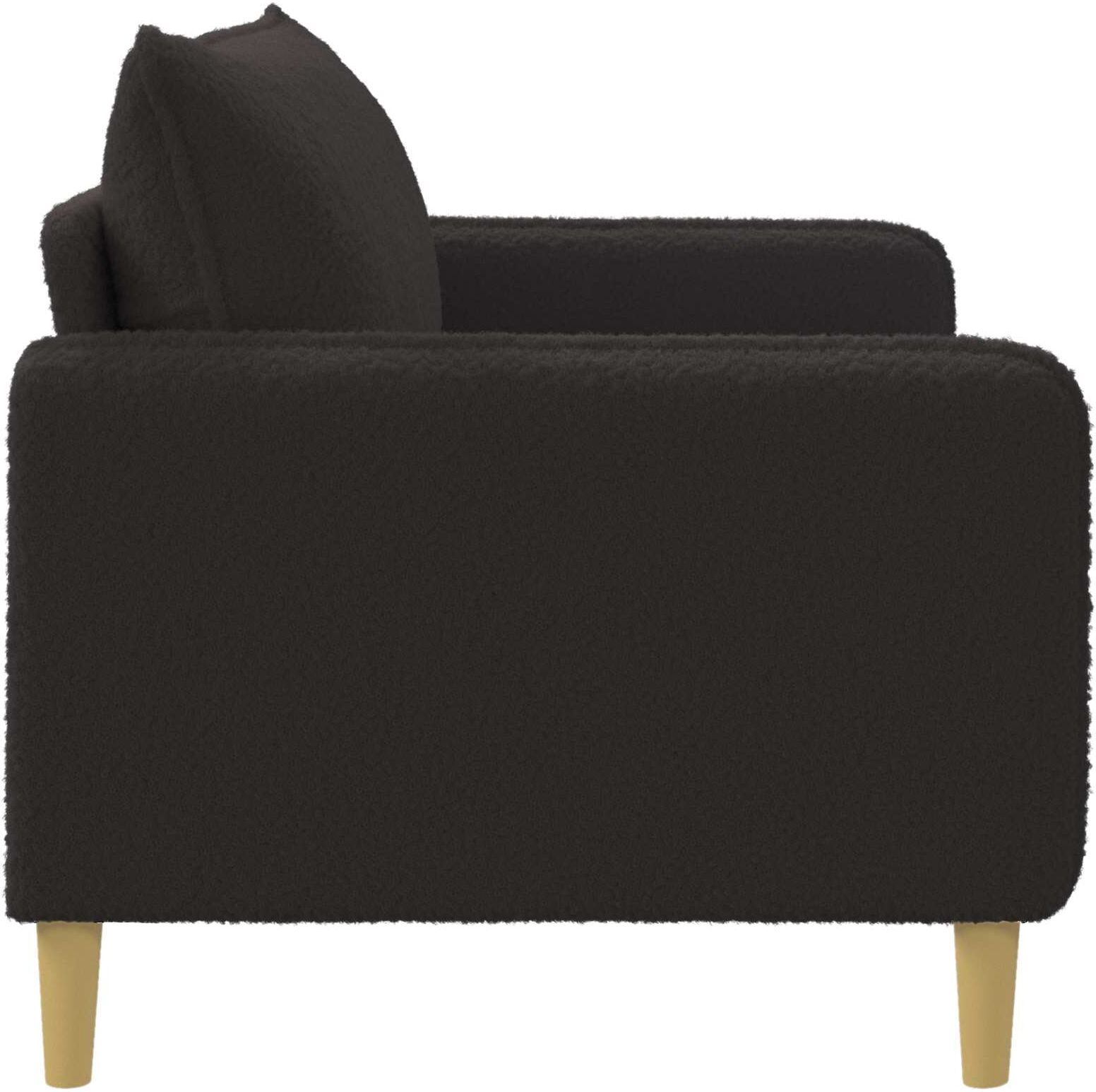 vidaXL Fauteuil XL Noir Bouclé