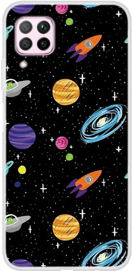 INCOVER Huawei P40 Lite Fleksibelt Plastik Cover - Rumskib