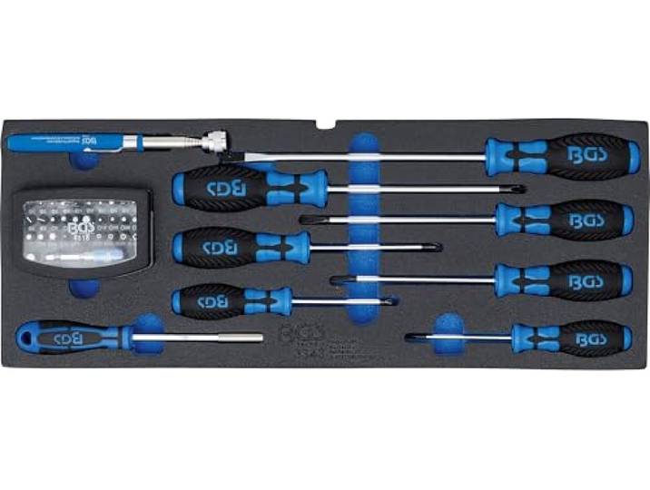BGS 3343 Koffer inlegmodule BGS 3312, schroevendraaier, bitset magneetpen 41-dlg