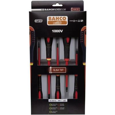 Bahco Ergo Werkstatt Schraubendreher-Set 5teilig Schlitz, Kreuzschlitz Phillips