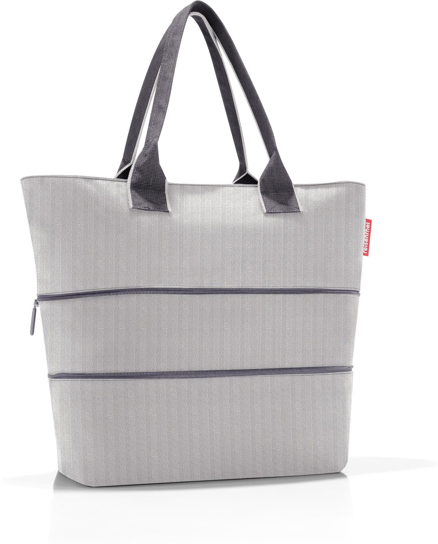 Einkaufsshopper REISENTHEL "Tasche Shopper e1", Damen, grau (hellgrau), Polyester, Einkaufskörbe Einkaufsshopper hellgrau Einheitsgröße