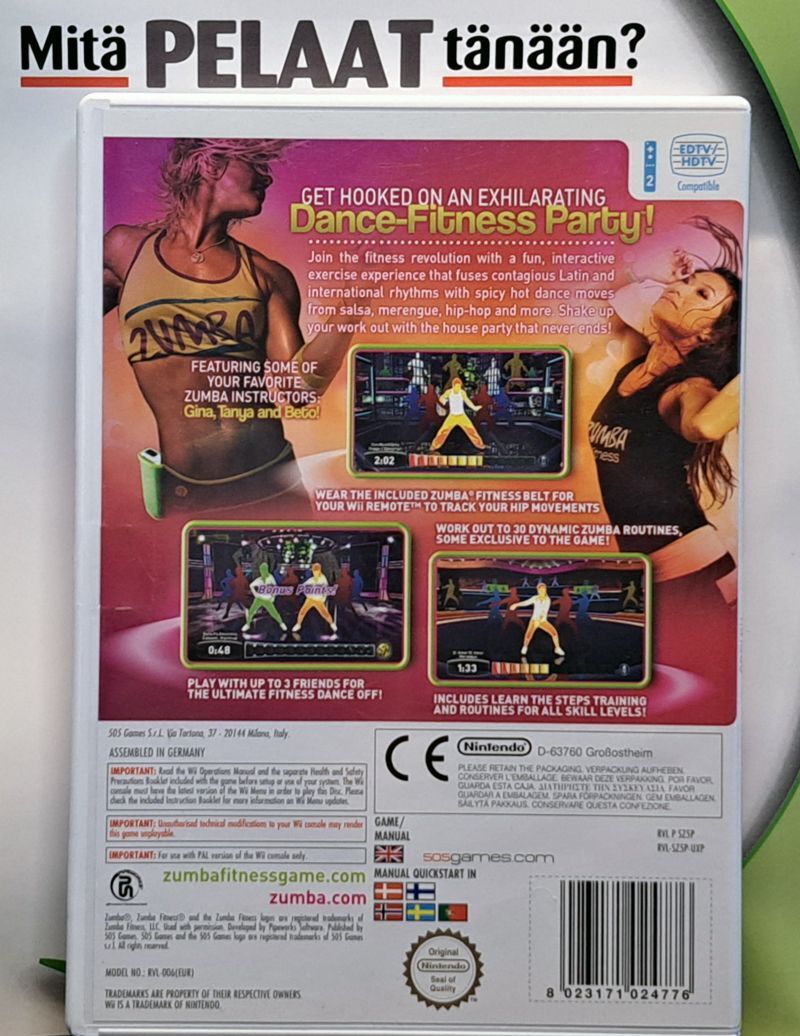 Nintendo Zumba Fitness Wii (Pelkkä peli) (Käytetty)