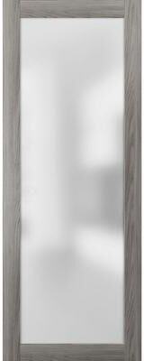 SARTODOORS Planum 2102 Oak Wood Door Slab with Frosted Glass