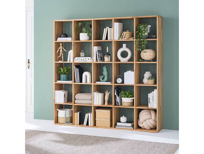 Regal GrapWOOD Massivholz Kernbuche, geölt Braun/Kernbuche 186 x 186cm Kernbuche