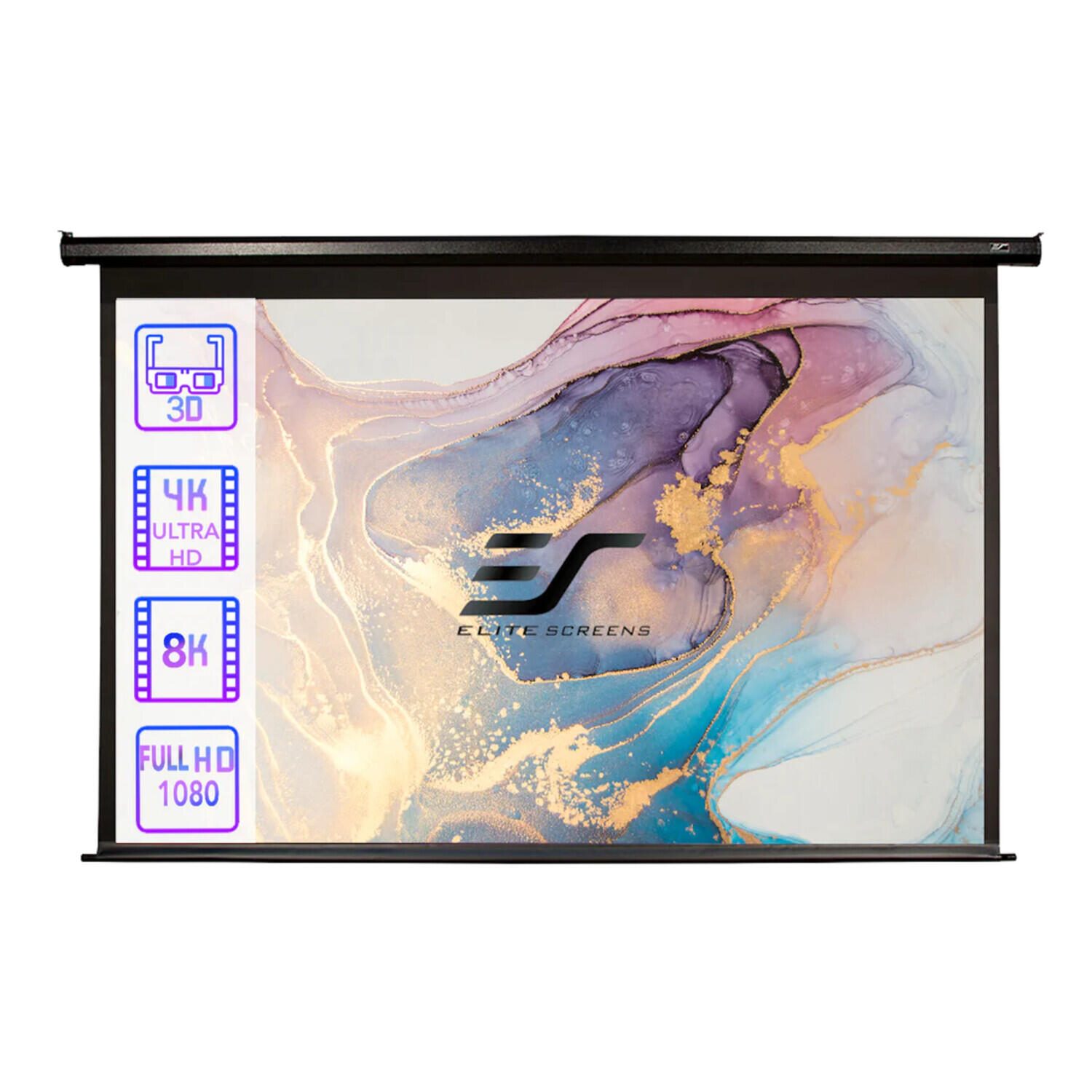 Elite Screens Spectrum MaxWhite schwarze Motor Projektionsleinwand 254 cm 100 Zoll ELECTRIC100H