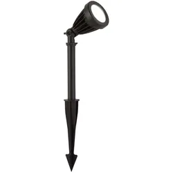 Außenstrahler Stecklampe Gartenlampe Erdspieß LED Spot schwenkbar schwarz H 46cm