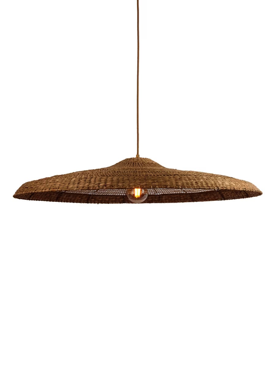 GOOD&MOJO Hanglamp Santorini Zeegras - Naturel - 75 cm