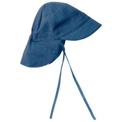Huttelihut - Kid's Summer Hat Muslin - Hut Gr 40 cm - 0-3 Months blau