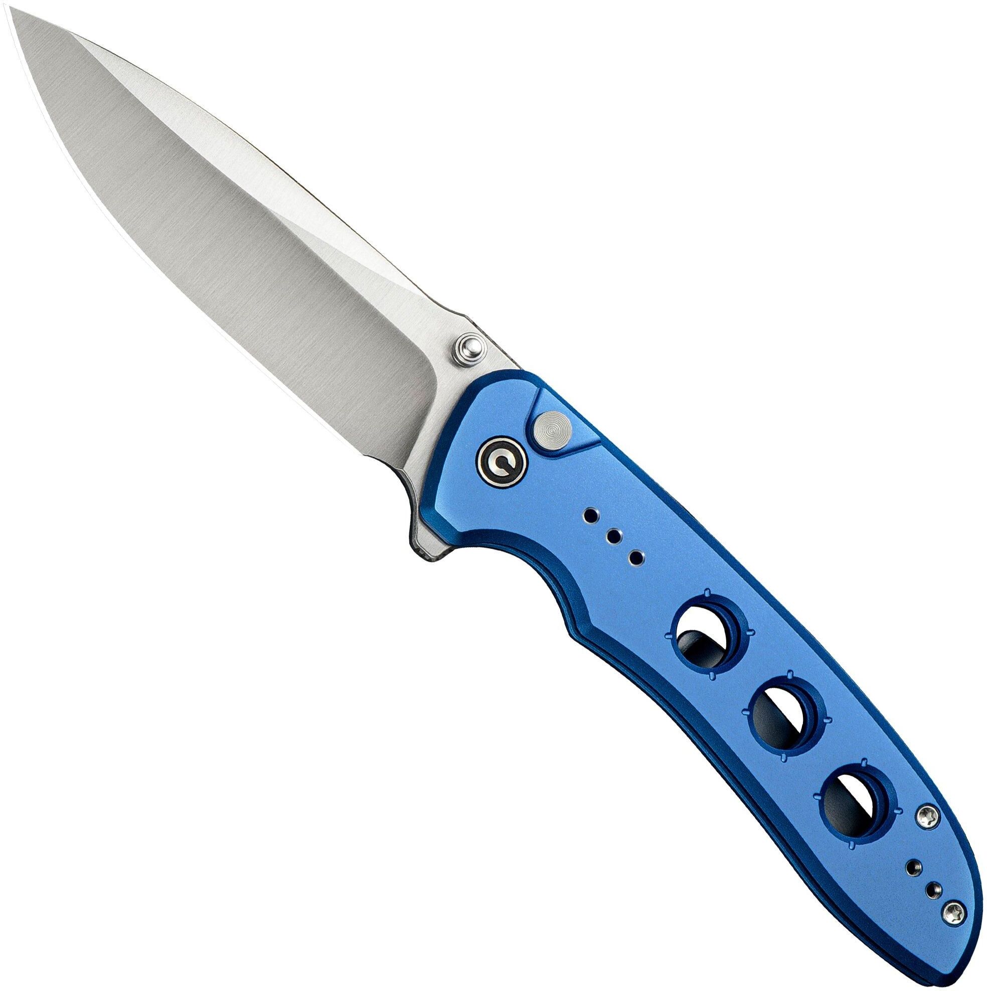 Civivi Hyperpulse C23087A-2 Satin 14C28N, Blue Aluminium, coltello da tasca