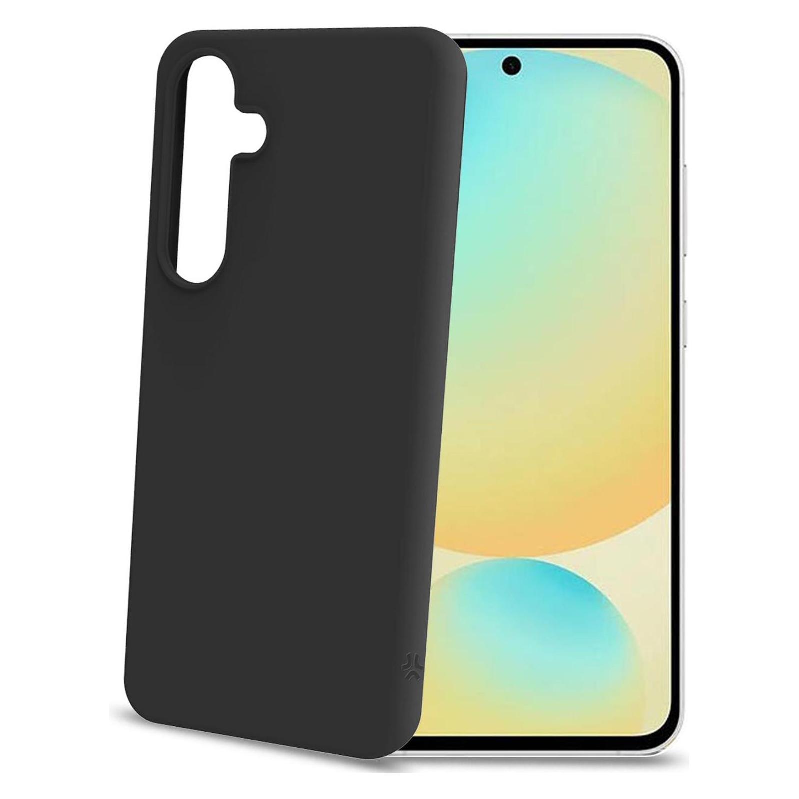 Celly Cromo Weiche Gummihülle Galaxy S24 FE Schwarz (Samsung Galaxy S24 FE) (CROMO1106BK)