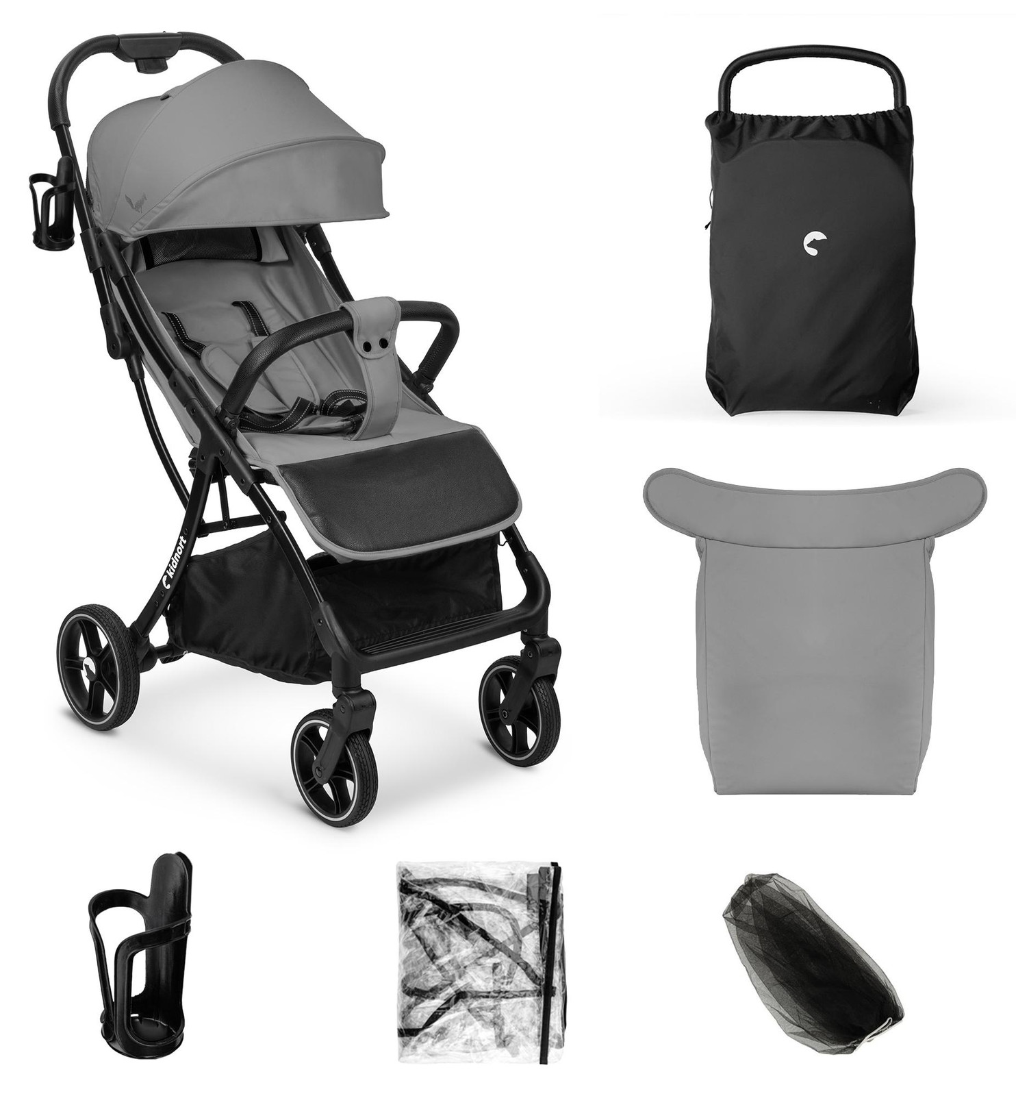 Fjällräv Kidnort Sportwagen, grijs