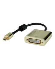 ROLINE GOLD Adpkbl. MiniDP-DVI ST/BU 1.2 Adapter Digital/Display/Video Mini DisplayPort DVI Gold (12.03.3176)
