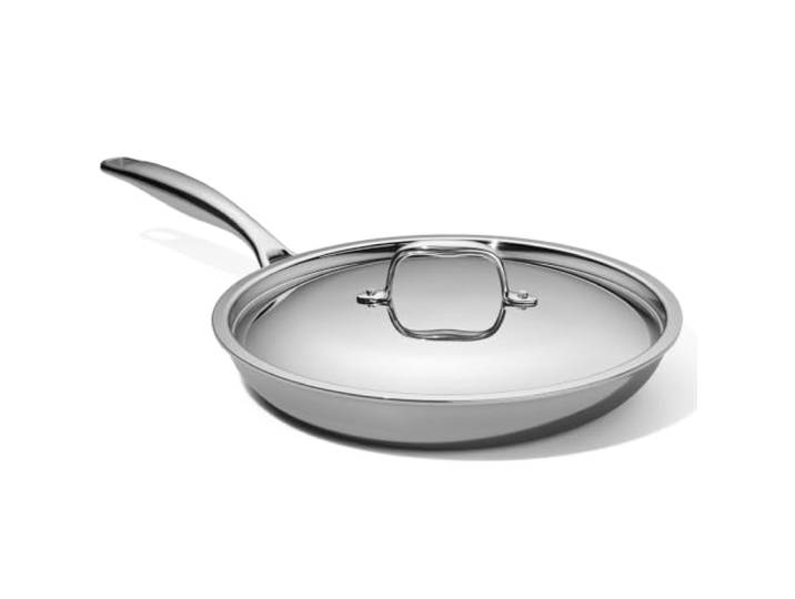 LEGEND COOKWARE 5-lagige Edelstahl-Bratpfanne mit Deckel, 30,5 cm, Induktionskompatibel, ofenfest, ungiftig, keine Beschichtungen, gleichmäßiges Erhitzen, verzieht sich nicht, gebaut für die Ewigkeit