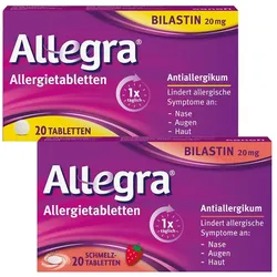 Allegra® Allergietabletten, + Allegra® Allergietabletten Schmelztabletten 1 Set