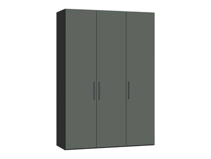 Drehtürenschrank Atlantis, Byyu, grüngrau, Holzwerkstoff