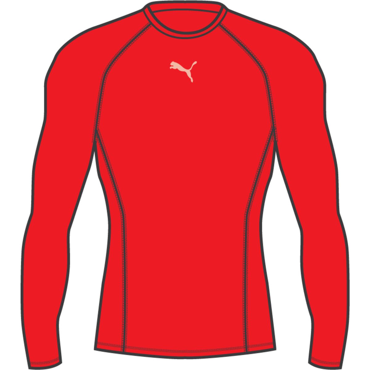 Puma Liga Baselayer Tee LS Jr puma red (01) 176 655921-01-176