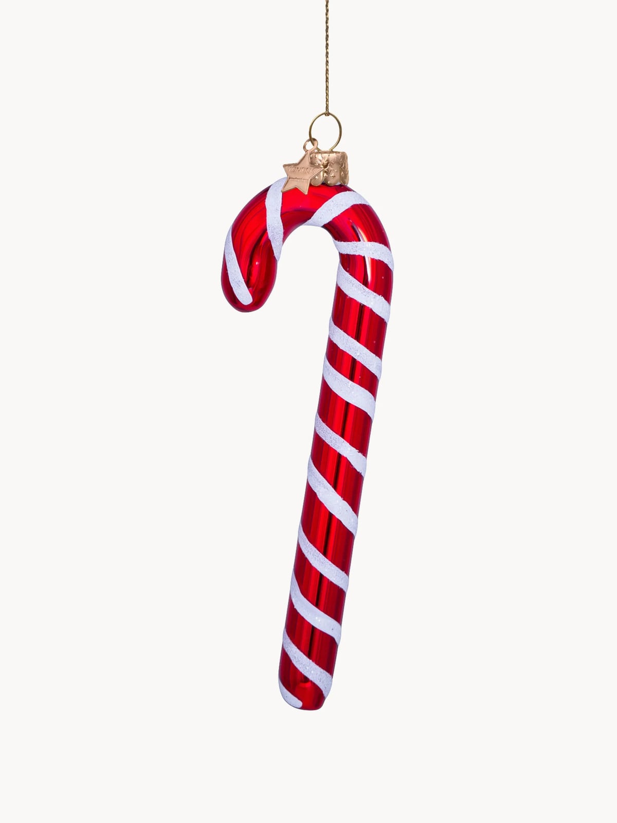 Vondels Mondgeblazen Kerstornament Candy Cane