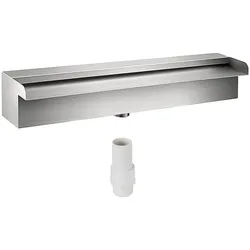 VEVOR Wasserfall-Poolbrunnen, 11,8 x 4,5 x 3,1 Zoll, rechteckiger Poolbrunnen aus rostfreiem Stahl, Schwimmteich, Wasserfall-Klingenkaskade