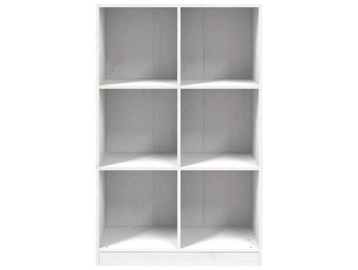 MEUBLE DE SEJOUR Blanc - MODE Bibliothèque salon - blanc 70x33x110 cm bois massif de pin Nettoyer facile_09_4366